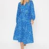 Sinead Midi Dress In Blue Print -Fashion Clothing Accessories Store carraig donn sinead midi dress in blue print 385210