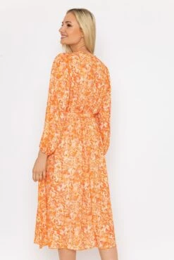 Sinead Midi Dress In Orange 9 Sinead Midi Dress In Orange -Fashion Clothing Accessories Store carraig donn sinead midi dress in orange 574034