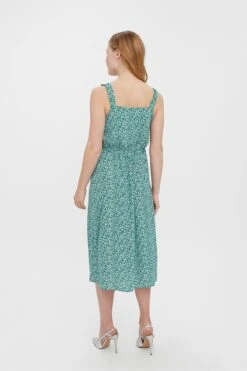 Vero Moda Sleeveless Dress In Green Print -Fashion Clothing Accessories Store carraig donn sleeveless dress in green print 407256