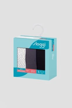 Sloggi Weekend Brief 3 Pack In Black