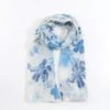 Soft Floral Scarf In Blue -Fashion Clothing Accessories Store carraig donn soft floral scarf in blue 160849