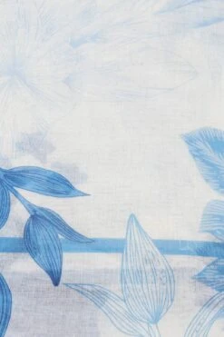 Soft Floral Scarf In Blue -Fashion Clothing Accessories Store carraig donn soft floral scarf in blue 224621