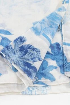 Soft Floral Scarf In Blue -Fashion Clothing Accessories Store carraig donn soft floral scarf in blue 422474