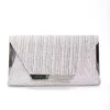 Sparkle Pleated Front Clutch In Silver -Fashion Clothing Accessories Store carraig donn sparkle pleated front clutch in silver 326019