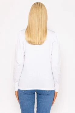 Spot Detail Knit In White -Fashion Clothing Accessories Store carraig donn spot detail knit in white 839458