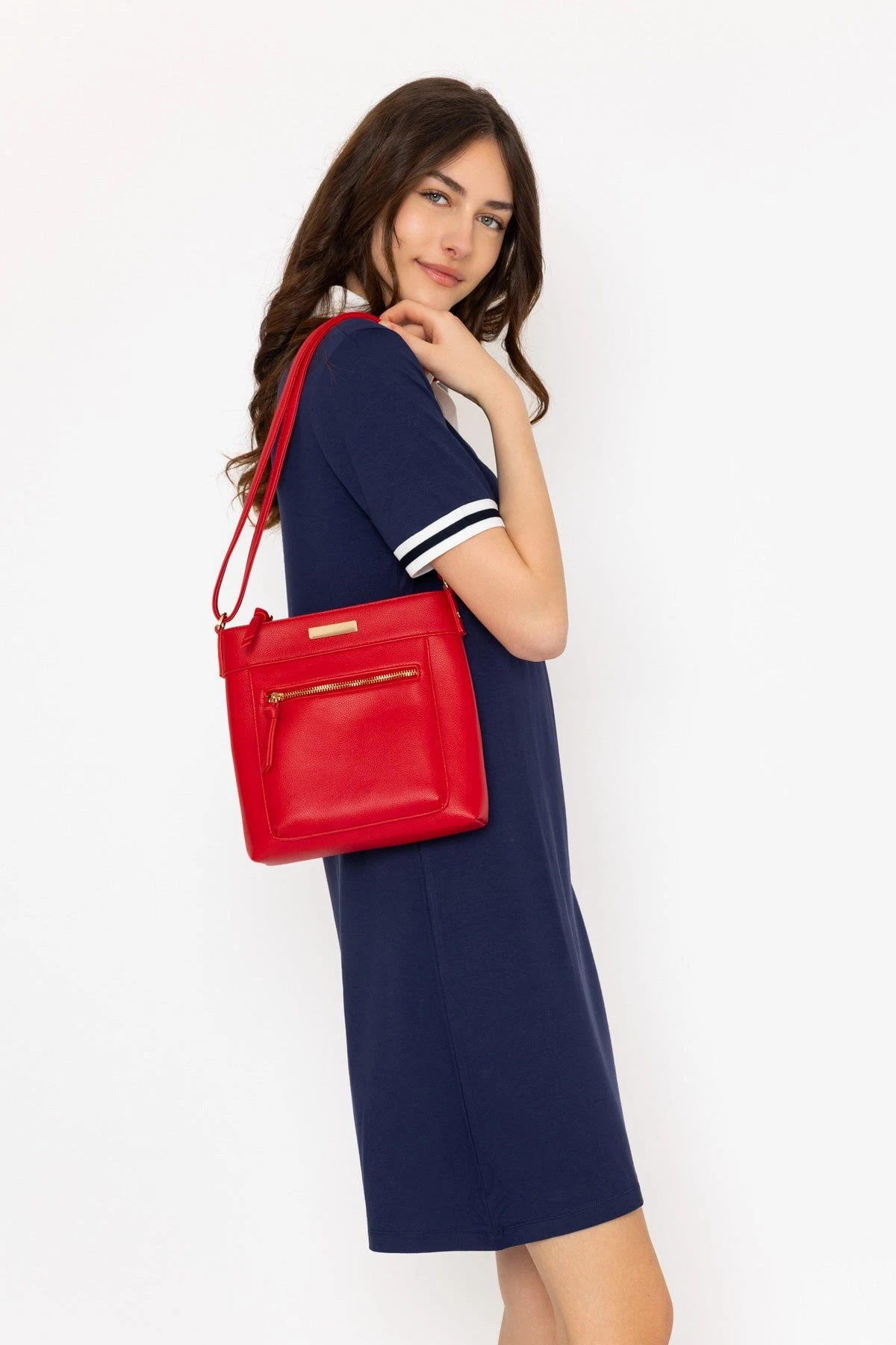 Stripe Collar Navy Mini Dress 13 Stripe Collar Navy Mini Dress - Image 11