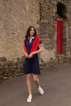 Stripe Collar Navy Mini Dress 20 Stripe Collar Navy Mini Dress -Fashion Clothing Accessories Store carraig donn stripe collar navy mini dress 879481
