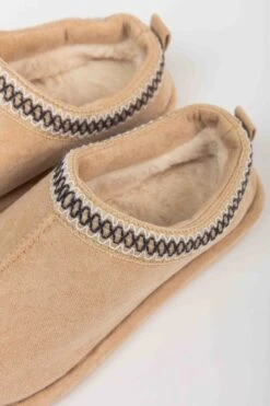 Suedette Mule Slippers In Beige -Fashion Clothing Accessories Store carraig donn suedette mule slippers in beige 911448