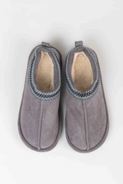 Suedette Mule Slippers In Grey 17 Suedette Mule Slippers In Grey -Fashion Clothing Accessories Store carraig donn suedette mule slippers in grey 308691