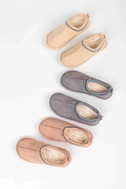 Suedette Mule Slippers In Grey 15 Suedette Mule Slippers In Grey -Fashion Clothing Accessories Store carraig donn suedette mule slippers in grey 607928