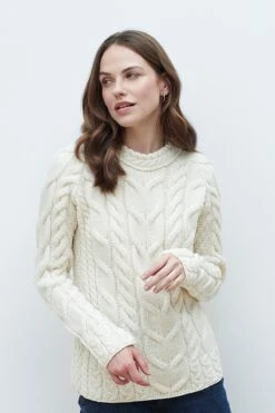 Super Soft Raglan Sweater In Cream -Fashion Clothing Accessories Store carraig donn super soft raglan sweater in cream 306910
