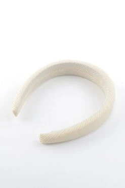 Textured Hairband In Cream