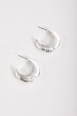 Textured Open Hoop Earrings -Fashion Clothing Accessories Store carraig donn textured hoop earrings 656765