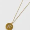 F Initial Necklace In Gold -Fashion Clothing Accessories Store carraig donn the f initial necklace in gold 782713