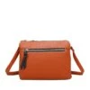 Triple Compartment Crossbody In Orange -Fashion Clothing Accessories Store carraig donn triple compartment crossbody in orange 240885