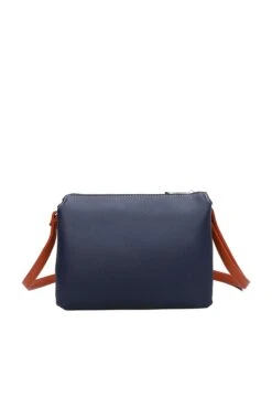 Triple Compartment Crossbody In Orange -Fashion Clothing Accessories Store carraig donn triple compartment crossbody in orange 868599