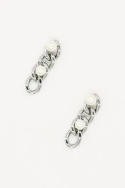 Triple Link Earrings In Silver -Fashion Clothing Accessories Store carraig donn triple link earrings in silver 792938