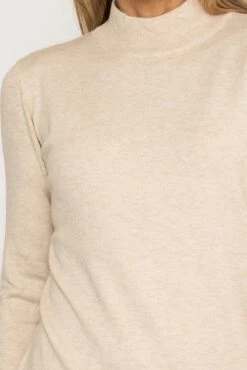 Turtleneck Knit In Beige -Fashion Clothing Accessories Store carraig donn turtleneck knit in beige 897622