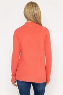 Turtleneck Knit In Coral 9 Turtleneck Knit In Coral -Fashion Clothing Accessories Store carraig donn turtleneck knit in coral 888630