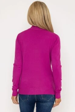 Turtleneck Knit In Magenta -Fashion Clothing Accessories Store carraig donn turtleneck knit in magenta 445378
