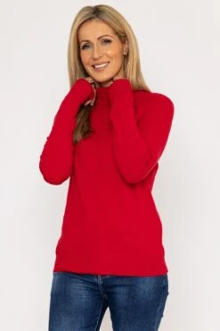 Turtleneck Knit In Red