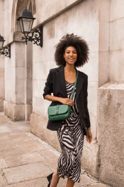 Valentina Midi Dress In Zebra Print -Fashion Clothing Accessories Store carraig donn valentina midi dress in zebra print 446741