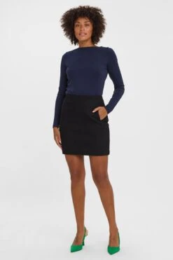 Vero Moda Short Skirt In Black