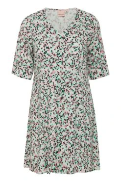 Viscose Dress In Green Print -Fashion Clothing Accessories Store carraig donn viscose dress in green print 861483