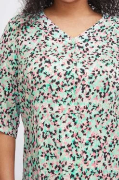 Viscose Dress In Green Print -Fashion Clothing Accessories Store carraig donn viscose dress in green print 863568