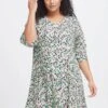 Viscose Dress In Green Print -Fashion Clothing Accessories Store carraig donn viscose dress in green print 871852