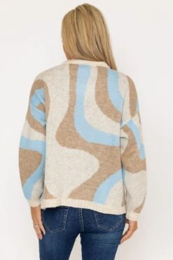 Wave Knit In Multi Print -Fashion Clothing Accessories Store carraig donn wave knit in multi print 915644