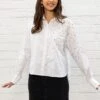 White Embellished Shirt -Fashion Clothing Accessories Store carraig donn white embellished shirt 521308