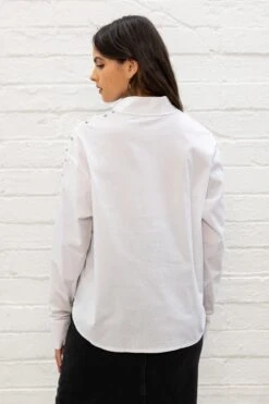 White Embellished Shirt -Fashion Clothing Accessories Store carraig donn white embellished shirt 640868