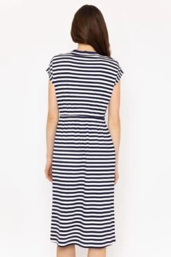 Yarn Dyed Stripe Jersey Dress -Fashion Clothing Accessories Store carraig donn yarn dyed stripe jersey dress 151165