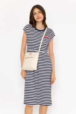 Yarn Dyed Stripe Jersey Dress -Fashion Clothing Accessories Store carraig donn yarn dyed stripe jersey dress 297618