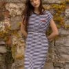 Yarn Dyed Stripe Jersey Dress