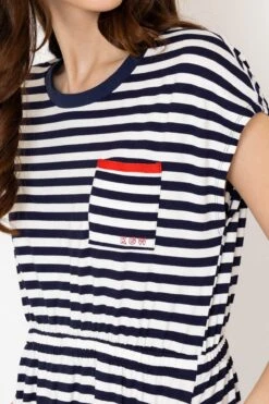 Yarn Dyed Stripe Jersey Dress -Fashion Clothing Accessories Store carraig donn yarn dyed stripe jersey dress 545478