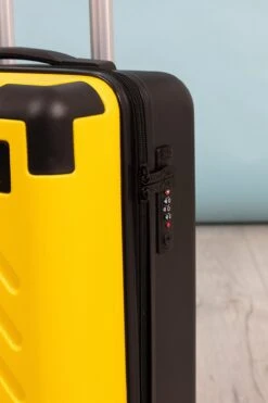 Yellow Hard-shell Suitcase -Fashion Clothing Accessories Store carraig donn yellow hard shell suitcase 848163