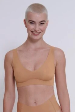 Sloggi Zero Feel V-Neck Bralette In Nude